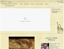 Tablet Screenshot of blauveltartmuseum.com